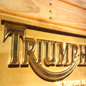 Triumph Go Your Own Way Wood Sign