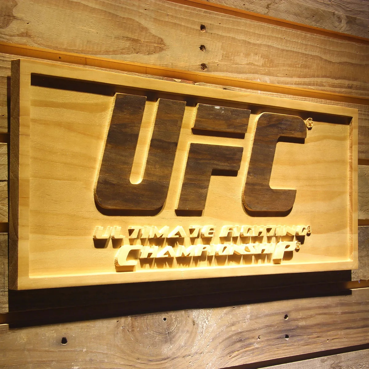 UFC Wood Sign
