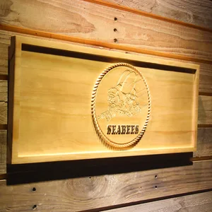US Navy Seabees Wood Sign