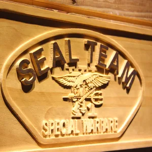 US Navy SEAL Team 6 Shell Wood Sign