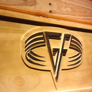 Van Halen Goldfinger Wood Sign