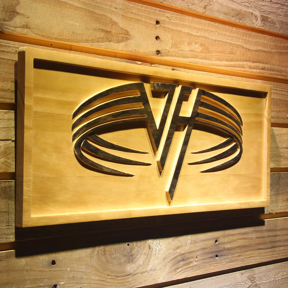 Van Halen Wood Sign