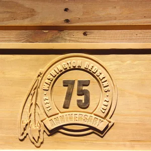 Washington Football Team 75th Anniversary Logo Wood Sign - Legacy Edition