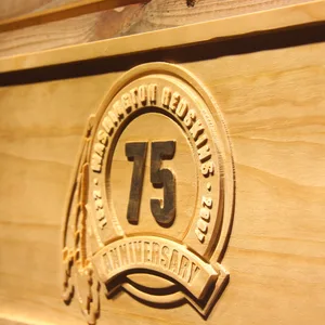 Washington Football Team 75th Anniversary Logo Wood Sign - Legacy Edition