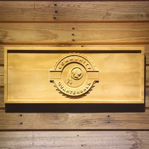 Washington Football Team Community Quarterback Wood Sign - Legacy Edition