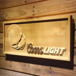Washington Football Team Coors Light Helmet Wood Sign