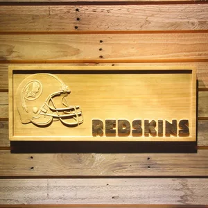 Washington Football Team Helmet Wood Sign