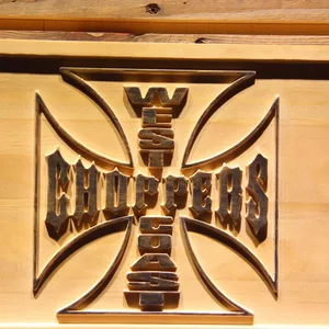 West Coast Choppers Wood Sign