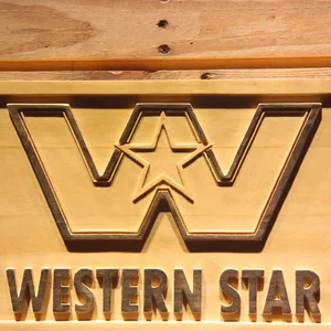 Western Star Wood Sign