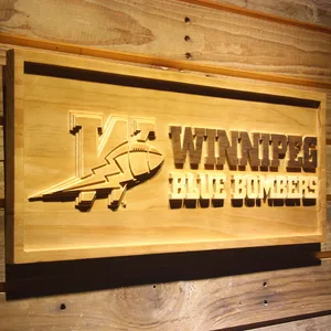 Winnipeg Blue Bombers Wood Sign - Legacy Edition