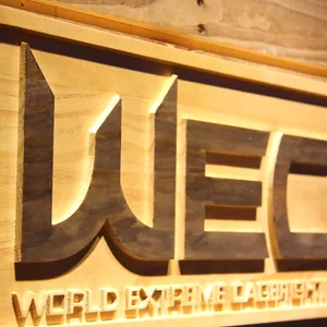 World Extreme Cagefighting Wood Sign